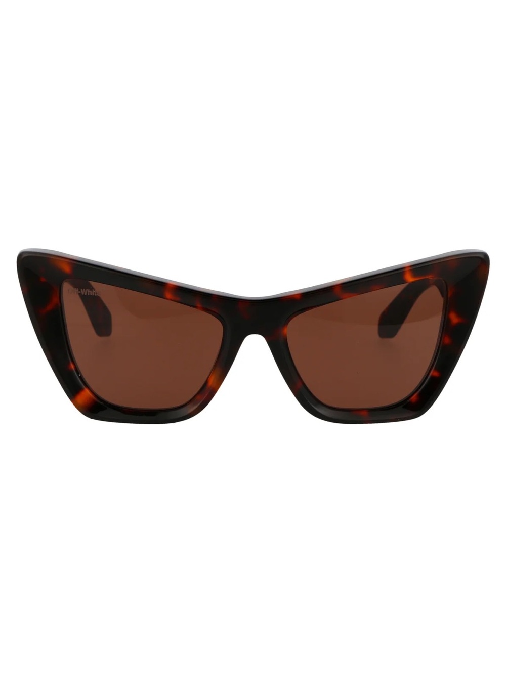 NWT Off-White Tortoiseshell Edvard Cat Eye Sunglasses Brown Lenses - Picture 2 of 10
